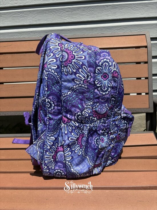 Vera Bradley Purple Medallion Paisley Grand Backpack in Lighten Up main image 12